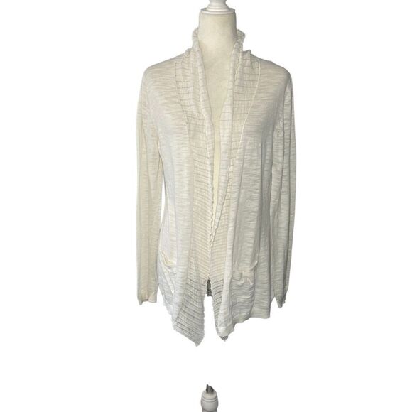 Banana Republic Sweaters - Banana Republic white light cotton knit cardigan sweater - L